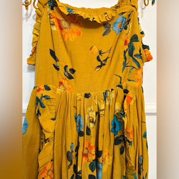 Anthropologie Maeve High-Low Pleated-Trim Dress - Picture 5 of 7